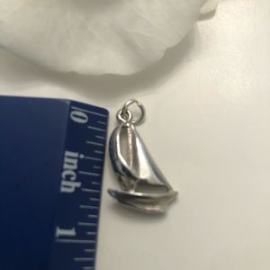 Vintage Sterling Silver Sailboat Pendant/Charm